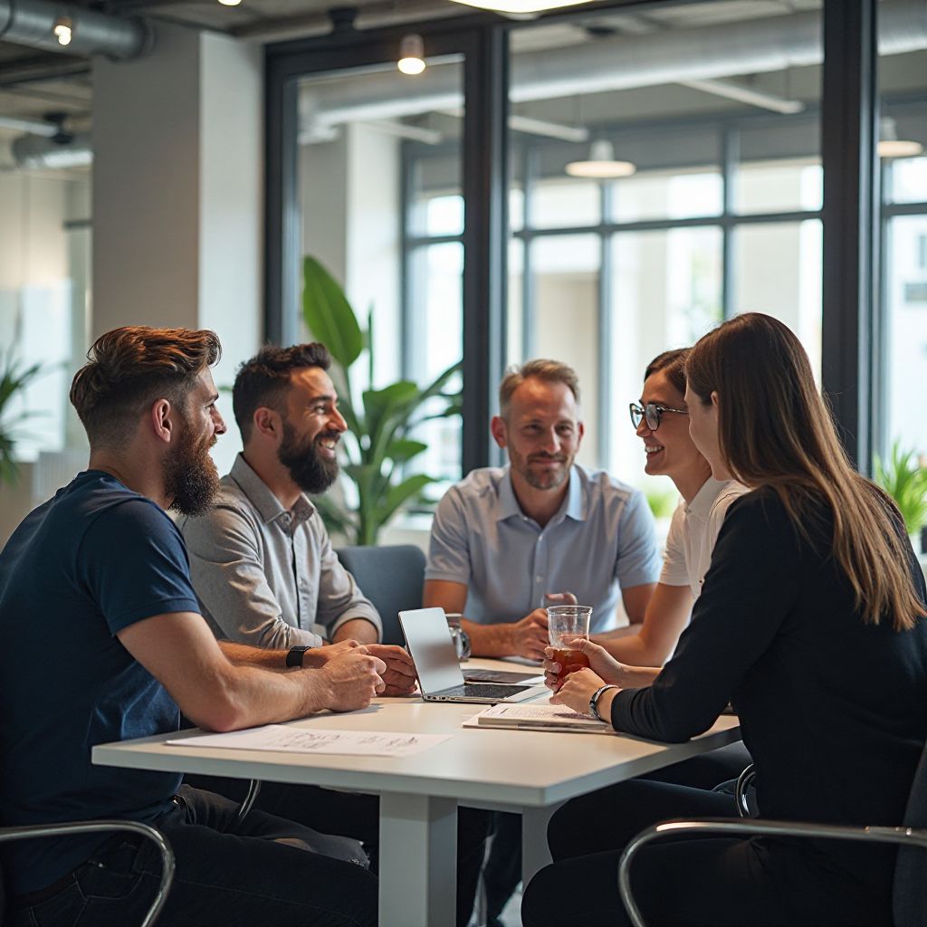 Team meeting discussion