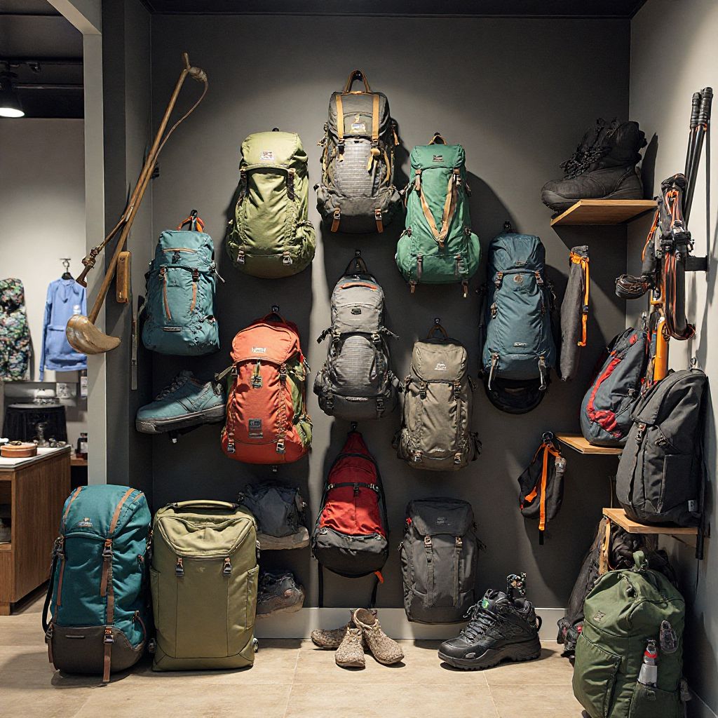 Outdoor equipment display